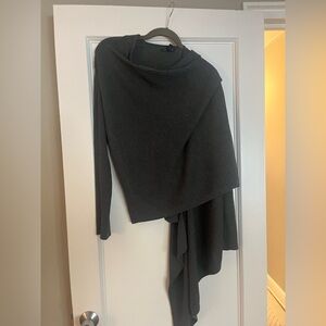 Eileen Fisher Charcoal Gray Women's Wrap Sweater